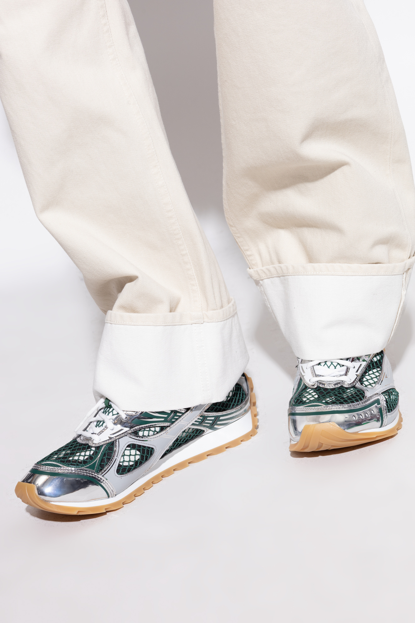 BOTTEGA VENETA オービット43 Women's Orbit Sneaker in White | Bottega Veneta US